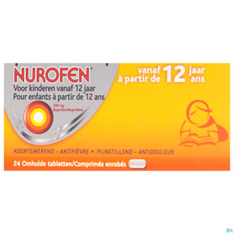 Nurofen enfant +12 ans 200 mg comp pell 24