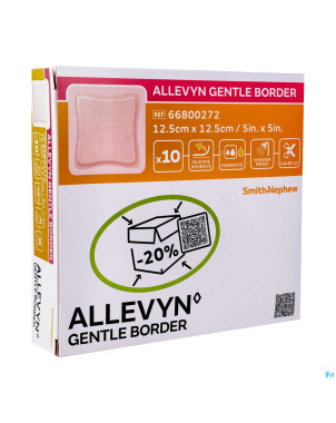 Allevyn gentle border ster 12,5x12,5cm 10 66800272
