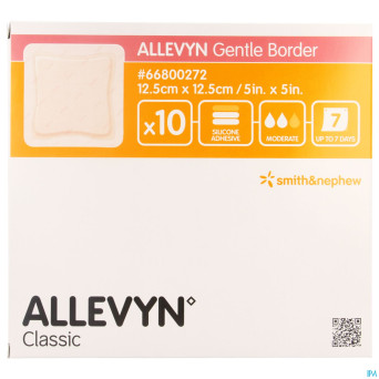 Allevyn gentle border ster 12,5x12,5cm 10 66800272