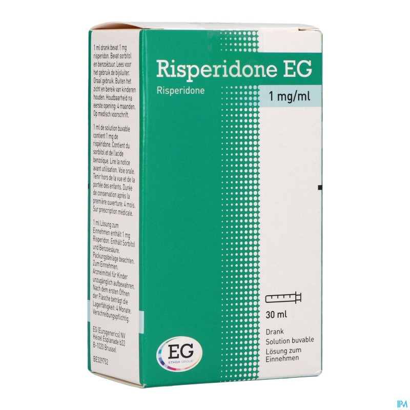 Risperidone eg 1mg/ml solution buvable  30ml