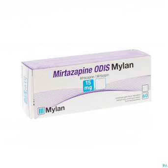 Mirtazapine odis mylan 15 mg tabl orodisp. 60