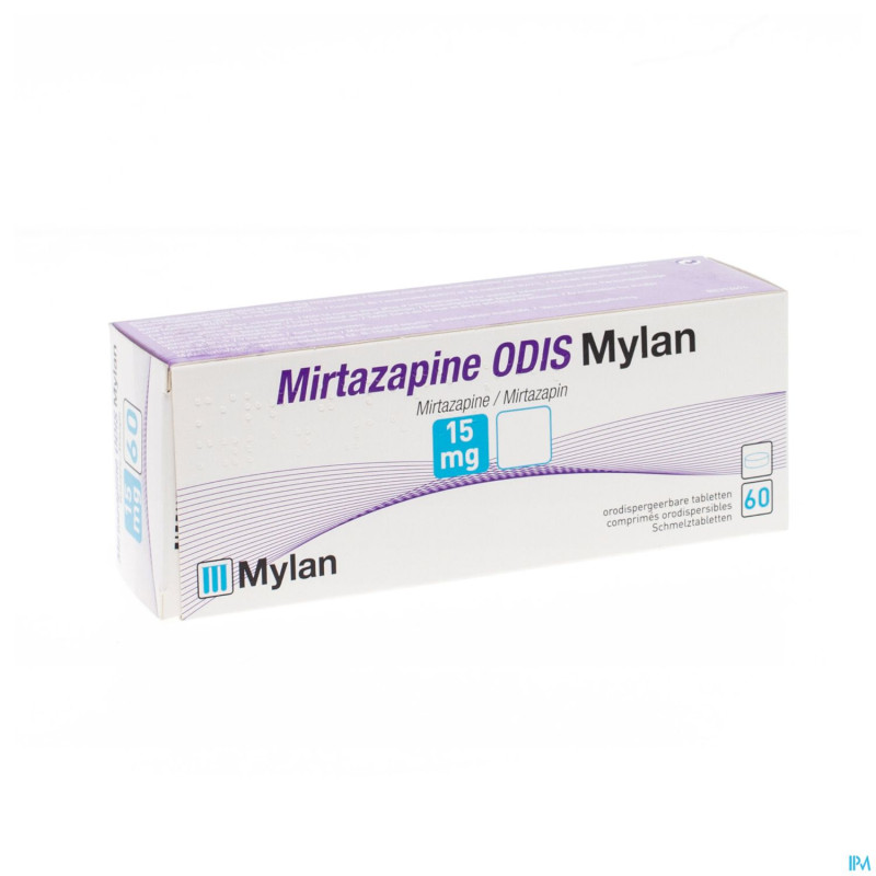 Mirtazapine odis mylan 15 mg tabl orodisp. 60