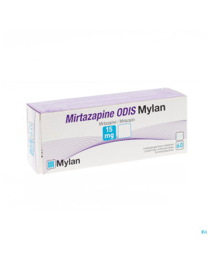 Mirtazapine odis mylan 15 mg tabl orodisp. 60