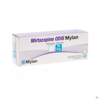 Mirtazapine odis mylan 30 mg tabl orodisp. 60