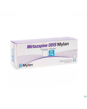 Mirtazapine odis mylan 30 mg tabl orodisp. 60