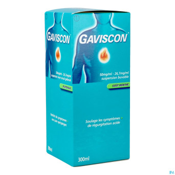 Gaviscon menthe munt susp buv 300ml