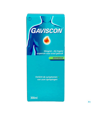 Gaviscon menthe munt susp buv 300ml