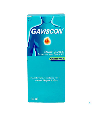 Gaviscon menthe munt susp buv 300ml