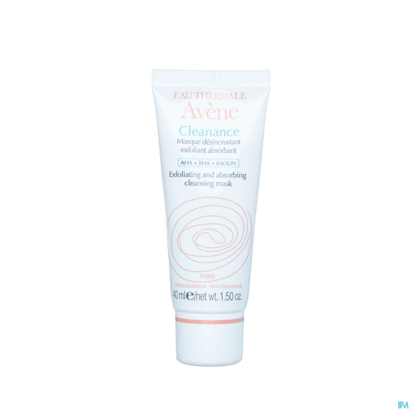 Avene cleanance masque desincrust.exfol.absor.40ml
