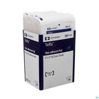 Telfa ouchless pads n/adh ster  7,5x15,0cm 50 1169