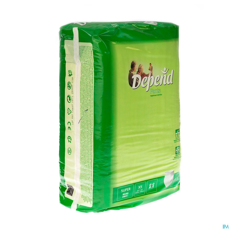 Depend pants super extra small    13 1978