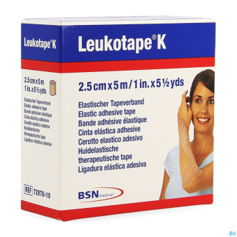 Leukotape k bande adh elast chair   2,5cmx5m 1