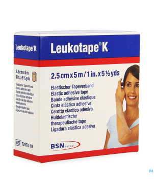 Leukotape k bande adh elast chair   2,5cmx5m 1