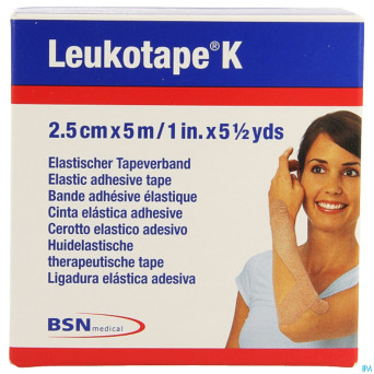 Leukotape k bande adh elast chair   2,5cmx5m 1