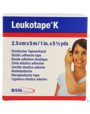 Leukotape k bande adh elast chair   2,5cmx5m 1