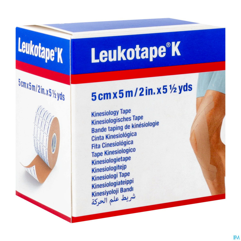 Leukotape k bande adh elast chair   5,0cmx5m 1