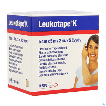 Leukotape k bande adh elast chair   5,0cmx5m 1