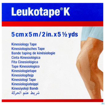 Leukotape k bande adh elast chair   5,0cmx5m 1
