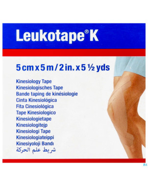 Leukotape k bande adh elast chair   5,0cmx5m 1