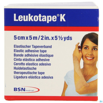 Leukotape k bande adh elast chair   5,0cmx5m 1