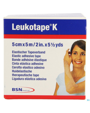 Leukotape k bande adh elast chair   5,0cmx5m 1