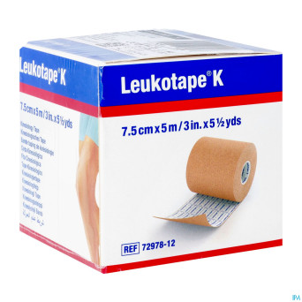 Leukotape k bande adh elast chair   7,5cmx5m 1