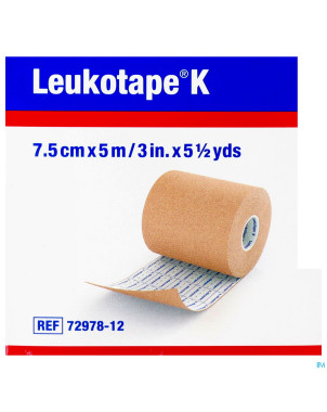 Leukotape k bande adh elast chair   7,5cmx5m 1