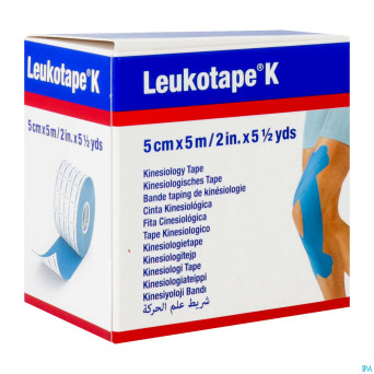 Leukotape k bande adh elast bleu    5,0cmx5m 1
