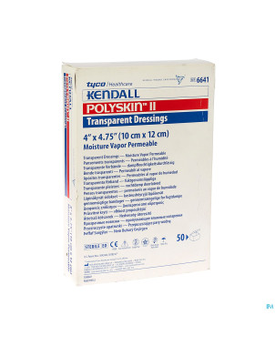 Polyskin ii dressing tr. ster 10,0x12,0cm  50 6641