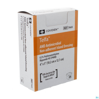 Telfa amd island dressing 10x12,5cm 25 7665