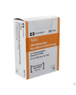 Telfa amd island dressing 10x12,5cm 25 7665