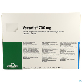 Versatis 700mg pleisters - emplatres 30