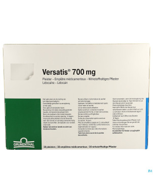 Versatis 700mg pleisters - emplatres 30