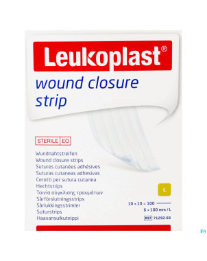 Leukosan strip ster  6x100mm blanc   10x10 7262803