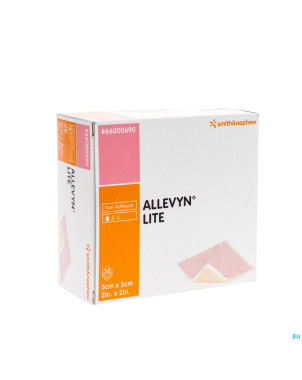 Allevyn lite pansement    5x 5cm 20 66000690