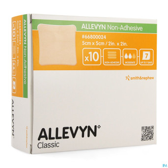 Allevyn non adh pans hydrocel.  5x 5cm 10 66800024