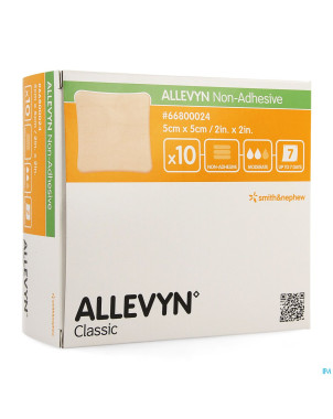 Allevyn non adh pans hydrocel.  5x 5cm 10 66800024