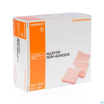 Allevyn non adh pans hydrocel.  5x 5cm 10 66800024