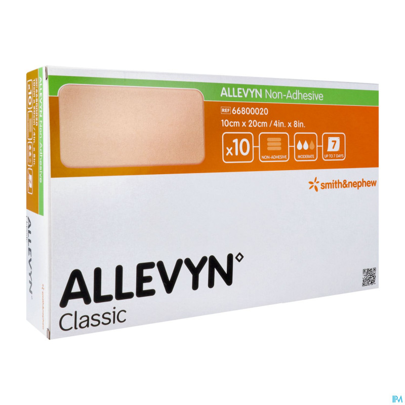 Allevyn non adh pans hydrocel. 10x20cm 10 66800020