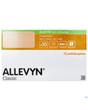 Allevyn non adh pans hydrocel. 10x20cm 10 66800020