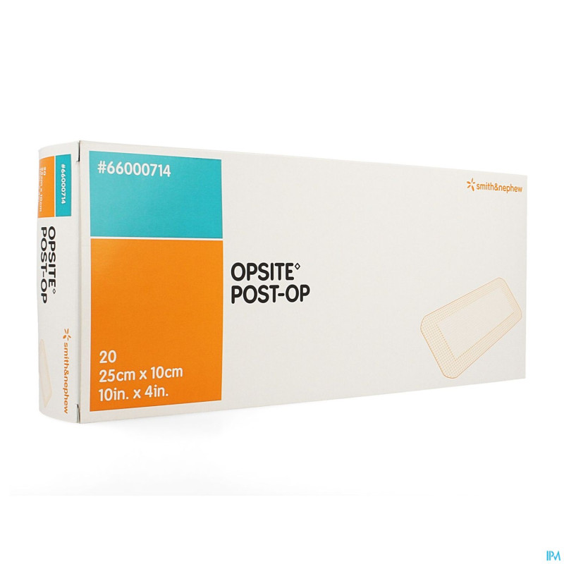 Opsite post op n    25,0cmx10,0cm  20 66000714