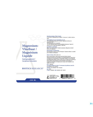 Magnesium liquide biotics    sol 240ml