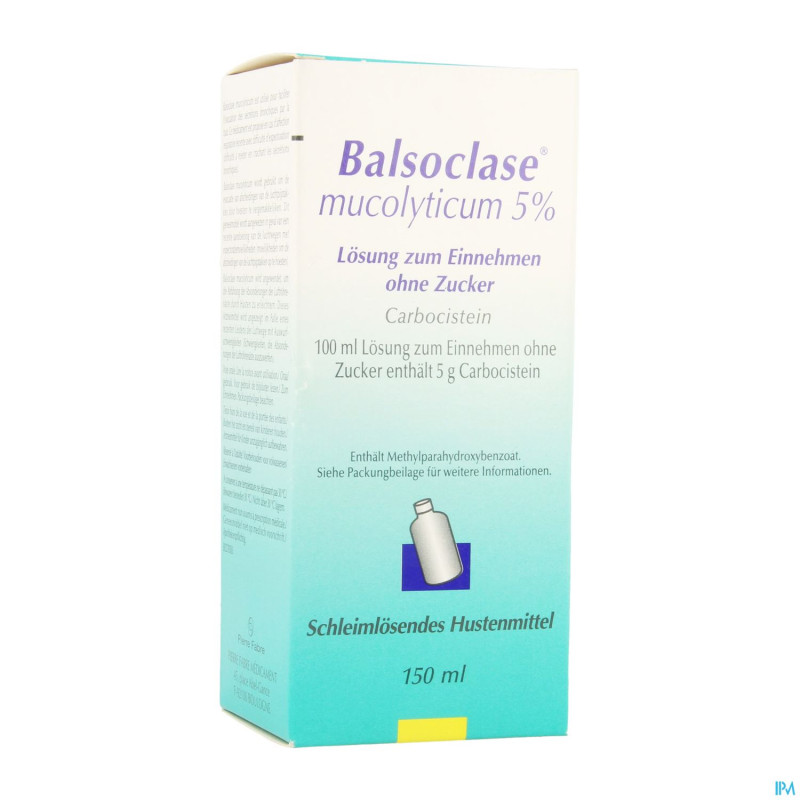 Balsoclase mucolyticum sir 150 ml