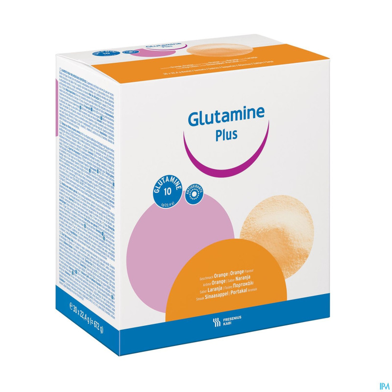 Glutamine plus orange pdr sachet 30