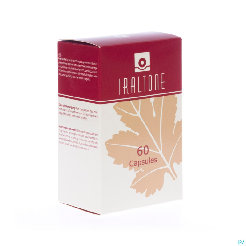 Iraltone chute cheveux-ongles fragiles caps 60