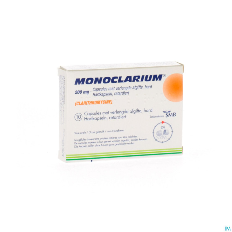 Monoclarium 200 mg caps 10 x 200 mg