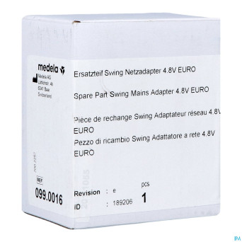 Medela adaptateur pour secteur 4,8v pour swing