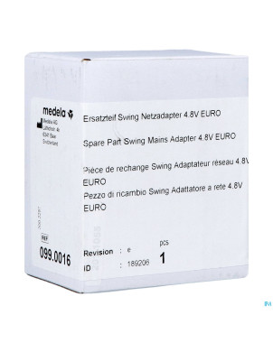 Medela adaptateur pour secteur 4,8v pour swing