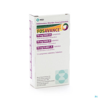 Fosavance tabl 12 - 70 mg /5600 ui