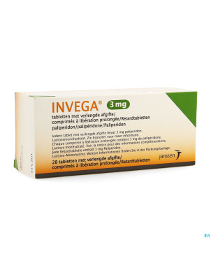 Invega tabl retard 28 x 3 mg